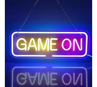 AOOTE Game Neon Sign,Gaming LED Wall Decor,Dimmable Light LED Neon Wall Light Signs,Game LED Light Up Sign with USB Powered,Game Room Neon Light,Cool Colorful Game Neon Signs for Bedroom Wall Decor