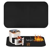 AOOTE Heat Resistant Mat for Countertop, 40 x 60CM Countertop Protector, Fireproof Silicone Mats, Waterproof, Heat Resistant Mat for Air Fryer for Air Fryer, Coffee Maker, Oven, Toaster, Microwave