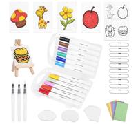 AOOTE Magics 3D Foam Texture Painting, 60Pcs Magic Puffy Paint Kit, DIY Bubble Drawing Pens, Magic Puffy Paint Craft Paper for Handmade, Creative DIY Art Gift for Kids & Adult