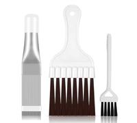 AOOTUER3 Pcs Air Conditioner Condenser Fin Cleaning Brushes, Stainless Steel Air Conditioning Comb, Coil Condenser AC Fin Comb Kit, for Evaporator Refrigerator Heat Pump Dryer Kitchen Small Appliances