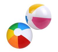 AOOTUERL 2 PCS Inflatable Panel Beach Ball， Beach Ball Football Small Blow Up Beach Balls Water Game，for Holiday Swimming Pool Party Beach， Kids and Adults Summer Pool Party Toys