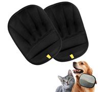 AOOTUERL 2 Pcs Static Pet Hair Remover Gloves, Reusable Electrostatic Pet Cat Dog Hair Removal Grooming Gloves Brush Tool for Couch, Furniture, Carpet, Car Seat
