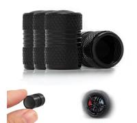 AOOTUERL 4 Car Tyre Valve Caps for S Line S1 S2 S3 S4 S5 S6 S7 S8 SQ2 SQ5 SQ7 SQ8, Corrosion Resistant Car Valve Cap, Compatible with Most Carss, Car Accessories, Black