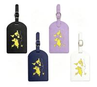 AOOTUERL 4 Pcs Luggage Tags, Leather Suitcase Tags, Travel Accessories