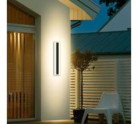 AOOTUYA 30cm Outdoor LED Wall Lights, IP65 Waterproof Modern Acrylic Wall Lights