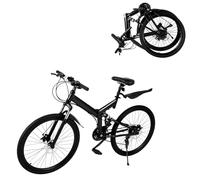 AOOUNGM 26 Inch Mountain Bike for Adult,21-Speed Folding Bicycle,Adjustable Seat Height Mountain Bike,Road Bike for Man and Woman