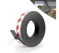 AOOWU 2m Magnetic Tape Self Adhesive, 10mm Magnetic Strips for Window Screen/Door Curtain, Sticky Magnet Tape with Strong Adhesive, Cuttable Magnet Strips for Whiteboards, Fridge Organization, DIY
