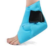 AOOWU Ankle Ice Pack Wrap for Injuries Reusable, Hot and Cold Compress Gel Foot Ice Pack for Pain Relief, Ankle Cold Packs for Sprains, Swelling, Plantar Fasciitis, Achilles Tendinitis, Heel Spurs