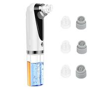 AOOWU Blackhead Remover Vacuum, Blackhead Remover Tool, Rechargeable Blackhead Scrubber for with 6 Suction Heads, Blackhead Extractor, Pore Vacuum Cleaner Acne Pimple Whitehead Extractor for Clean