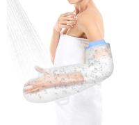 AOOWU Cast Cover Arm for Showering, Adult Waterproof Cast Cover Arm, Plaster Hand Sleeve Dressing Protector,Reusable Cast, Dressing and Bandage Protector for Short Arm, Elbow, Wrist, Hand, FInger