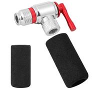 AOOWU CO2 Inflator with 2PCS Insulated Sleeve, Bicycle Tire Pump Compatible with Presta and Schrader Valve Compatible, Quick & Easy, Road Mountain Bikes Tire Pump, No CO2 Cartridges Included