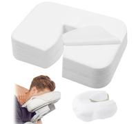 AOOWU Disposable Face Cradle Covers, 200 Count Disposable Massage Face Covers, Disposable Face Rest Covers, Head Cradle Covers/Headrest Cushion Covers/Face Cradle/Massage Cover for Massage Tables