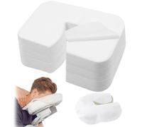 AOOWU Disposable Face Cradle Covers, 400 Count Disposable Massage Face Covers, Disposable Face Rest Covers, Head Cradle Covers/Headrest Cushion Covers/Face Cradle/Massage Cover for Massage Tables