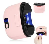AOOWU Electric Nail Clipper, Automatic Nail Clippers, Portable Electric Nail Cutter with Nail Scraps Storage,LED Light,USB Charging, Safety Electric Fingernail Trimmer for Baby Kids Adults Elderly