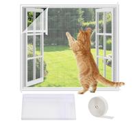 AOOWU Fly Screens For Windows, Window Netting for Insects, Window Screen Mesh, Insect Mesh Mosquito Bug Net, Window Insect Screen Fine Mesh, 130x150cm Pet Screen for Windows, Doors, Patio, Cat-Proof