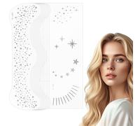 AOOWU Glitter Freckles Face Tattoo, 20 PCS Face Glitter Speckles Patches, Temporary Face Freckles for Women, Waterproof Face Sparkle Faux Freckles Makeup Patches, Festival Makeup Rave Accessories