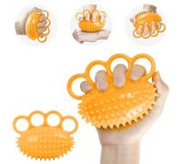 AOOWU Hand Exercise Ball Finger Therapy Ball, 2 Pcs Hand Grip Exerciser Balls, Stress Ball, Grip Strengthening Stress Relief Balls, Wrist Strength Therapy Ball with Trigger Point for Kids, Adults