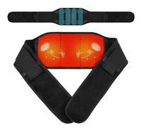 AOOWU Heated Back Support Belt, Adjustable Magnetic Therapy Lumbar Support Belt, Self Heating Lower Back Support Belt for Men and Women, Ideal for Lower Back Pain Relief, Tummy Control Belt, M