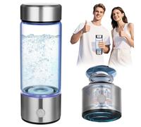 AOOWU Hydrogen Water Bottle, 420ml Hydrogen Water Generator, Rechargeable Ion Water Generator, Water Purifier Machine, Hydrogen Rich Water Cup Generator for Office Travel, Quick Generation in 3 Min