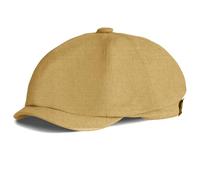 AOOWU Men's 8 Piece Newsboy Flat Cap, Adjustable Newsboy Cap, Driving Hat, Irish Beret Hat, Cambridge Flat Cap Unisex, Driving Cabbie Flat Hat, Hunting Hats for Men, Golf Hat, Duckbill Hat, Apricot