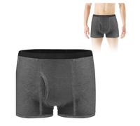 AOOWU Men's Incontinence Pants, Men's Cotton Washable Incontinence Boxer Briefs with Absorbent Pads, 300ml Urinary Capacit Men's Incontinence Protection Knickers for Drips & Dribbles