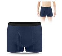 AOOWU Men's Incontinence Pants, Men's Cotton Washable Incontinence Boxer Briefs with Absorbent Pads, 300ml Urinary Capacit Men's Incontinence Protection Knickers for Drips & Dribbles
