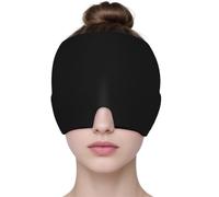 AOOWU Migraine Relief Cap, Wearable Ice Pack Cold Wrap Hat, Reusable Cold Hot Therapy Migraine and Headache Relief Cap, Gel Ice Hot Head Wrap for Chronic Migraine, Tension Headache, Sinus Stress