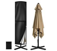 AOOWU Parasol Cover Waterproof, Heavy Duty Garden Parasol Covers, 260 x 65 x 65CM Extra Large Cantilever Patio Umbrella Cover With Zipper, Fit 3m to 5m Garden Umbrella Cover, Outdoor Umbrella Parasol