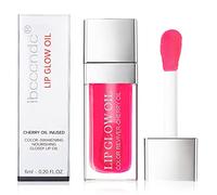 AOOWU Plumping Lip Oil Tinted, Moisturizing Long Lasting Nourishing Lip, Hydrating Gloss Tint Lipstick for Women, Glitter Shine Liquid Lipstick, Glaze Makeup Cosmetic, 015 - Cherry red, Pack of 1