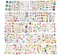 AOOWU Temporary Tattoo for Kids, 60 Sheets Mermaid Unicorn Princess Animal Astronaut Cartoon Tattoo Stickers, Waterproof Cartoon Fake Tattoo Stickers Set for Boys Girls Birthday Gift Party Bag Filler