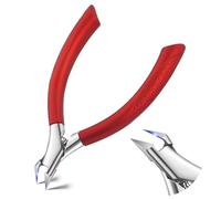 AOOWU Toenail Clippers for Ingrown Toenail, Straight Blade Podiatrist Nail Clippers for Thick Nails, Dead Skin, Calluses, Ergonomic Finger Nail Clippers for Adults, Seniors, Men and Women, Red
