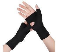 AOOWU Wrist and Thumb Support, 2 Pcs Compression Wrist Thumb Support Wrist Splint, Elastic Breathable Wrist Support Brace for Arthritis, Joint Pain, Tendonitis, Sprain, Sports (M)