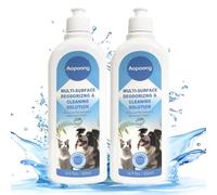 Aopaong Multi Surface Cleaning Solution Ocean Scent Floor Cleaner for All Types of Robot Vacuum Cleaners with Mop Function and Cordless Vacuum Cleaners (500ml, 2 Bottles)