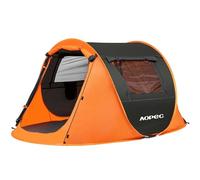 AOPEC Pop Up Camping Tent, 2/4/6 Person Instant Tent Waterproof PU4500mm, Spacious Ventilated Camping Tent with Front Porch, Quick Setup Lightweight Portable for Outdoor Camping Hiking Beach
