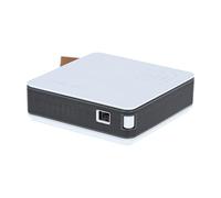 AOpen PV12 Powered by Acer (DLP LED Projector (480p (854 x 480 Pixels) 700 Lumen 5,000:1 Contrast, Keystone, 1x 2 Watt Speaker, HDMI (HDCP)) White - Dark Grey, Portable/Mobile