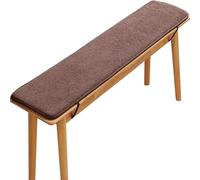AOPEZIA Bench Cushion for Outdoor Indoor Furniture, Non-Slip Seat Pad Mat Cover Replacement for Banquette Pew Patio Porch Swing Loveseat Dining Kitchen Picnic Table Chair(Brown,35 * 100cm)