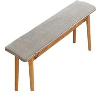 AOPEZIA Bench Cushion for Outdoor Indoor Furniture, Non-Slip Seat Pad Mat Cover Replacement for Banquette Pew Patio Porch Swing Loveseat Dining Kitchen Picnic Table Chair(Light gray,35 * 100cm)