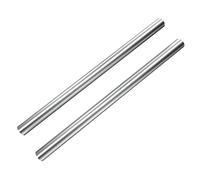 Aopin 2Pcs Aluminum Round Bar 6061 T651 Solid Aluminum Round Bar, Length 12 Inch (305mm), Dia 0.38 Inch (9.5mm), Round Aluminum Bar for Industrial and DIY Crafts