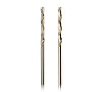 Aopin 2pcs HSS 7/64" Inch (2.8mm) Metric Gold Cobalt Titanium High Speed Steel Twist Drill Bit,Suitable for Cast Iron,Stainless Steel,Copper, Wood,Plastic