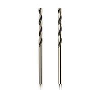 Aopin 2pcs HSS 9/64" Inch (3.5mm) Metric Gold Cobalt Titanium High Speed Steel Twist Drill Bit,Suitable for Cast Iron,Stainless Steel,Copper, Wood,Plastic