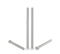 Aopin 4pcs SUS304 Stainless Steel M6 x 160mm Hex Head Bolts Screws Grade 8.8 Stainless Steel, Fasteners Fully Machine Threaded
