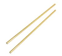 Aopin Brass Round Tube Copper Pipe ID 4.5mm / 9/50" x OD 5.5mm / 11/50" Hollow Copper Tubing - 300mm / 1 Ft / 12 in Length for Refrigerator Capillary Tubing, Cooling Systems, Wind Chimes 2 Pcs