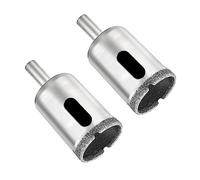 Aopin Diamond drill bits, hollow core drill bit suitable for glass, ceramics, stone, glass hole saw, diamond drill bit, carbon steel, 28 mm cutting diameter, 2 pieces