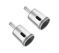 Aopin Diamond drill bits, hollow core drill bit suitable for glass, ceramics, stone, glass hole saw, diamond drill bit, carbon steel, 40 mm cutting diameter, 2 pieces