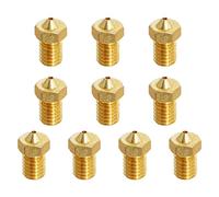 Aopin M6 1.75mm Extruders Nozzles 3D Printer 1.2mm / 0.047" Brass 3D Printer Extruders Nozzles 10 Pcs