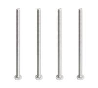 Aopin M6 x 120mm Hex Head Bolts Screws Grade 5.8 Stainless Steel, Fasteners Fully Machine Threaded SUS304 4 Pcs