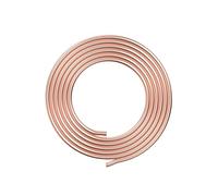 Aopin Red Copper Refrigeration Tubing ID 2.5mm / 1/10" x OD 3.5mm / 7/50" Hollow Copper Tubing - 2m / 6.56 Ft / 79 in Length for Refrigerator Capillary Tubing, Cooling Systems
