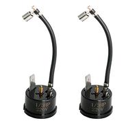 Aopin Refrigerator Thermal Overload Protector 1/3HP (250W) Round Freezers Compressor Overload Protector, Replacement Part for Car Refrigerator, Portable Freezer, Beverage & Wine & Beer Cooler 2 Pcs