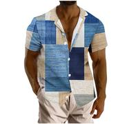 Aopir Men's Classic Hawaiian Shirt Loose Fit Tropical Printed Short Sleeve Shirt for Holiday Cruises and Beach Trips