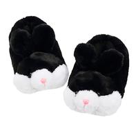 Aopuro Classic Bunny Slippers Women's Cute Animal Rabbit Plush Slippers Funny Slippers Easter Thanksgiving Christmas Gifts, black, 42/44 EU